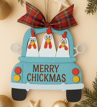 Load image into Gallery viewer, Merry Chickmas Ornament