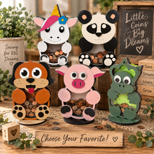 Load image into Gallery viewer, Wooden Animal Shape Coin Bank - Choose Your Favorite