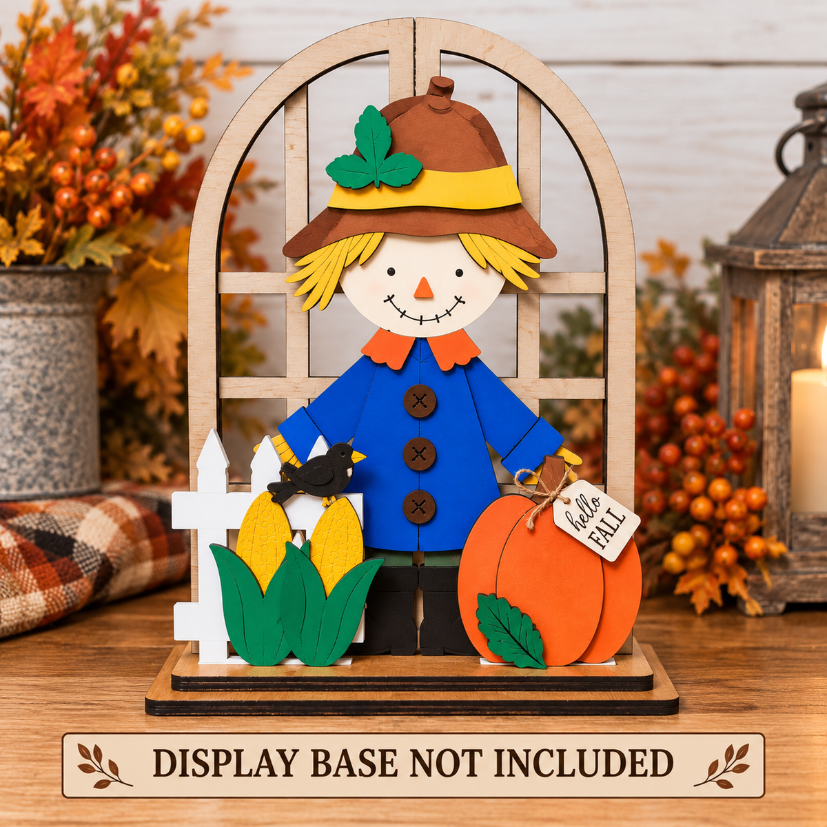 Fall Scarecrow – Interchangeable Insert Set Only