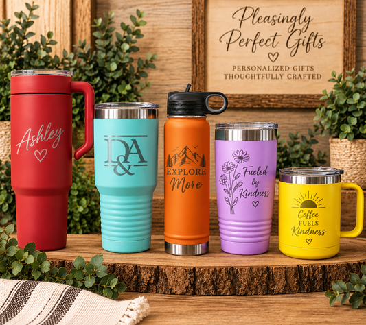 Personalized Tumblers and Drinkware - Custom Designs