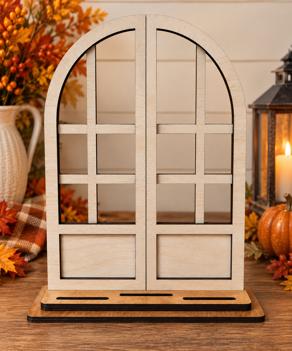 Fall Scarecrow – Complete Interchangeable Arched Window Set